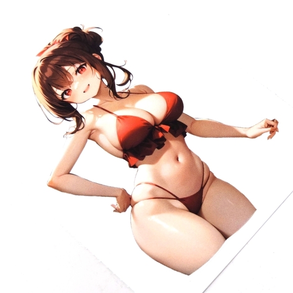 Sticker – Beach Time Anime – Let’s Go For A Swim – Waterproof Vinyl Decal 3/$20 - Picture 3 of 7